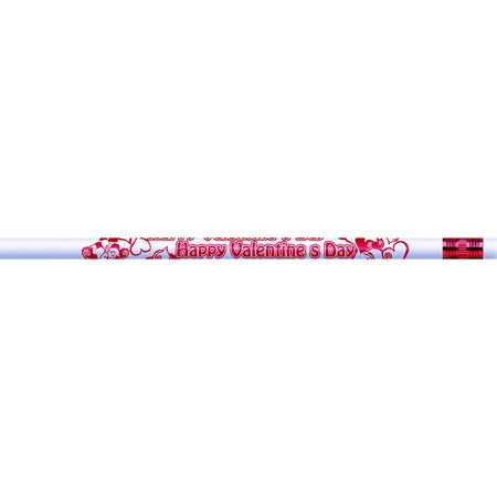 J.R. Moon Pencil Co Pencils, Happy Valentine's Day Assortment, PK144 7923